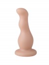 Телесный стимулятор простаты с изгибами - 13,5 см. фото 2 — pink-kiss