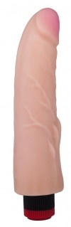 Вибратор-реалистик с шишечками у основания - 20,5 см. фото 1 — pink-kiss