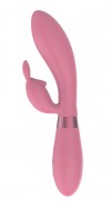 Розовый вибратор-кролик Indeep Theona - 21,5 см. фото 1 — pink-kiss