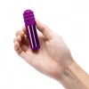 Фиолетовая вибропулька Le Wand Bullet с 2 нежными насадками фото 4 — pink-kiss