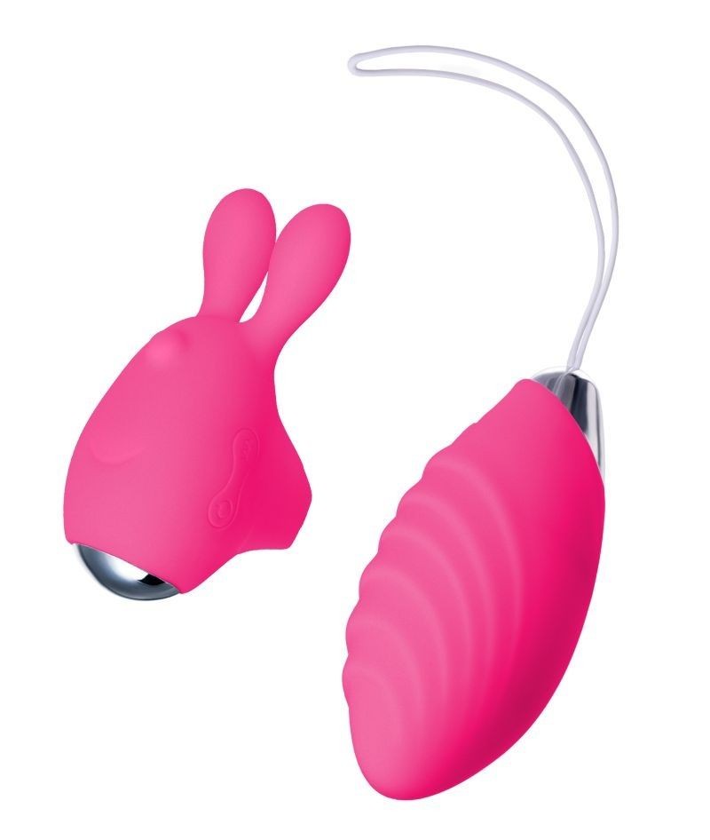Розовый набор VITA: вибропуля и вибронасадка на палец  фото 1 — pink-kiss