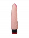 Вибромассажёр-реалистик с розовой головкой - 17 см. фото 2 — pink-kiss
