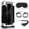 БДСМ-набор Deluxe Bondage Kit для игр: маска, наручники, плётка фото 1 — pink-kiss