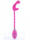 Розовый вибростимулятор на гибкой ручке THE CELINE GRIPPER фото 2 — pink-kiss