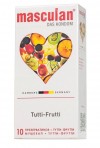 Презервативы Masculan Ultra 1 Tutti-Frutti с фруктовым ароматом - 10 шт. фото 1 — pink-kiss