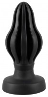 Черная анальная пробка Super Soft Butt Plug - 11,1 см. фото 1 — pink-kiss