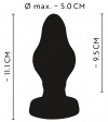 Черная анальная пробка Super Soft Butt Plug - 11,1 см. фото 6 — pink-kiss