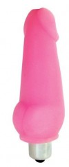 Розовый мини-вибратор Vibrator Mini - 9,5 см. фото 1 — pink-kiss