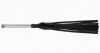 Черная многохвостая плеть с металлической ручкой - 44 см. фото 2 — pink-kiss