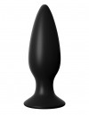 Чёрная большая анальная вибропробка Large Rechargeable Anal Plug - 13,5 см. фото 1 — pink-kiss