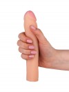 Телесная насадка для удлинения фаллоса - 19 см. фото 5 — pink-kiss