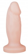 Телесная анальная пробка-фаллос - 12 см. фото 1 — pink-kiss