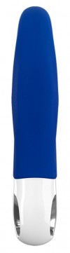 Синий вибратор с клиторальным отростком Lady Bi - 22,1 см. фото 5 — pink-kiss