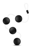 Черные анальные шарики Pleasure Balls - 38,1 см. фото 1 — pink-kiss