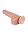 Фаллоимитатор телесного цвета на подошве-присоске - 21,7 см. фото 4 — pink-kiss