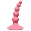 Розовая анальная пробка Ribbed Plug Pink - 10,5 см. фото 1 — pink-kiss