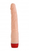 Телесный вибромассажёр с аккуратной головкой - 22 см. фото 1 — pink-kiss