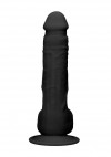 Черный фаллоимитатор Realistic Cock With Scrotum - 24 см. фото 7 — pink-kiss