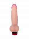 Фаллоимитатор с мошонкой и вибрацией - 17,5 см. фото 6 — pink-kiss
