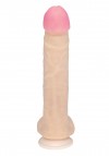Фаллоимитатор-гигант на присоске из неоскин - 23,5 см. фото 2 — pink-kiss