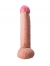 Фаллоимитатор-гигант на присоске из неоскин - 23,5 см. фото 6 — pink-kiss