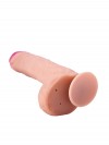 Фаллоимитатор-гигант на присоске из неоскин - 23,5 см. фото 7 — pink-kiss