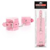 Розовые мягкие наручники на регулируемых ремешках фото 2 — pink-kiss