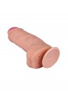 Телесный фаллоимитатор на присоске большого диаметра - 17 см. фото 7 — pink-kiss