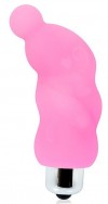 Розовый миниатюрный спиралевидный вибромассажер - 6,9 см. фото 1 — pink-kiss