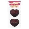 Черные пэстисы-сердечки с красными точками фото 2 — pink-kiss