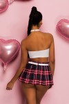 Клетчатый костюм школьницы Satine фото 2 — pink-kiss