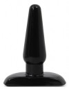 Черная анальная пробка Small Plug - 9 см. фото 1 — pink-kiss
