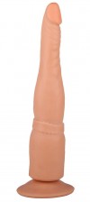 Анальный фаллоимитатор на присоске - 18,5 см. фото 1 — pink-kiss