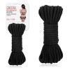 Черная хлопковая веревка для связывания Bondage Rope - 10 м. фото 3 — pink-kiss
