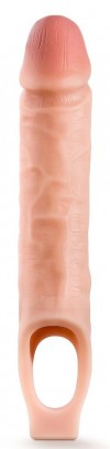 Телесная насадка на пенис 10 Inch Cock Sheath Extender - 25 см. фото 1 — pink-kiss