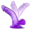 Фиолетовый фаллоимитатор на присоске NATURALLY YOURS 4INCH MINI - 12 см. фото 3 — pink-kiss
