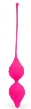 Ярко-розовые вагинальные шарики со смещенным центром тяжести фото 1 — pink-kiss