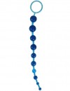 Голубая анальная цепочка Beads of Pleasure - 30 см. фото 1 — pink-kiss