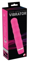 Розовый вибратор Deep Vibrations - 21 см. фото 3 — pink-kiss
