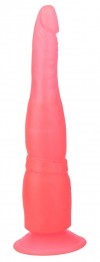 Фаллообразный плаг на присоске - 18,5 см. фото 1 — pink-kiss