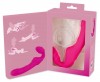 Розовый безремневой страпон с вибрацией фото 8 — pink-kiss