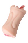 Телесный двусторонний мастурбатор Fruity Tongue - ротик и вагина фото 6 — pink-kiss
