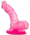 Розовый фаллоимитатор на присоске NATURALLY YOURS 4INCH MINI - 12 см. фото 1 — pink-kiss