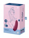 Бордовый вакуум-волновой стимулятор Satisfyer Curvy 1+ фото 4 — pink-kiss