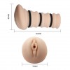 Мастурбатор-вагина с утягивающими кольцами Crazy Bull Rossi Flesh 3D фото 4 — pink-kiss