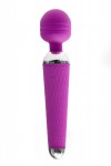 Фиолетовый силиконовый вибромассажер с 16 видами пульсации - 19,2 см. фото 1 — pink-kiss