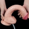 Телесный фаллоимитатор Squirt Extreme с имитацией эякуляции - 28 см. фото 3 — pink-kiss