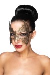 Золотистая карнавальная маска "Алиот" фото 1 — pink-kiss