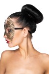 Золотистая карнавальная маска "Алиот" фото 2 — pink-kiss