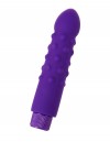 Фиолетовый вибратор с шишечками - 17 см. фото 1 — pink-kiss